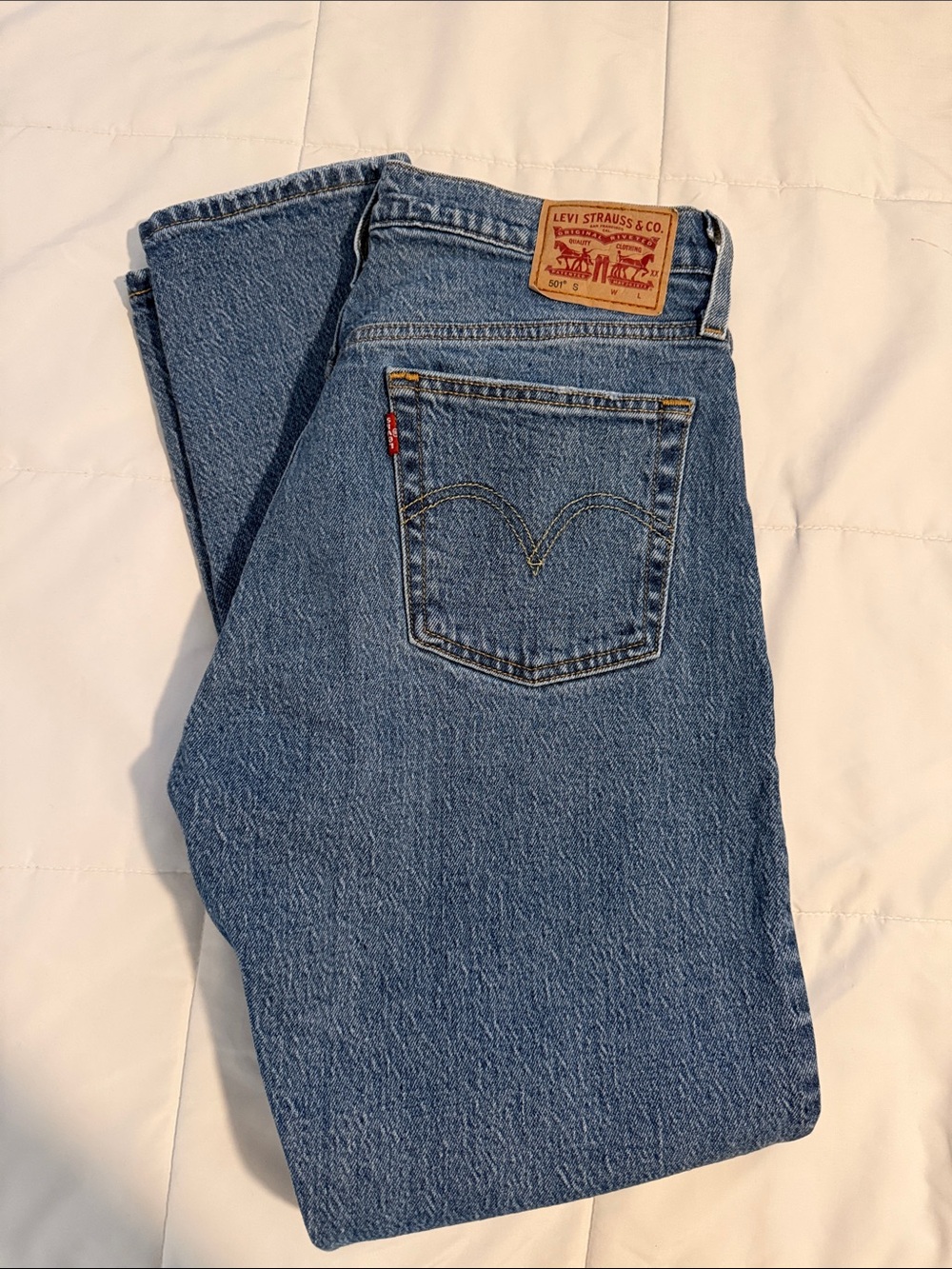 Levi's Women's Skinny Jeans in Light Blue Denim